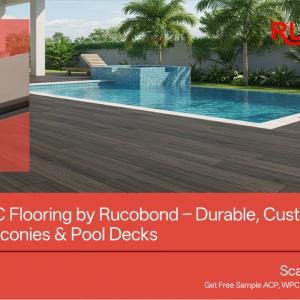 Premium WPC Flooring by Rucobond – Durable, Customizable & Perfect for Balconies & Pool Decks