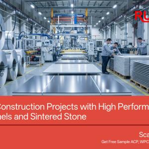 Scale Global Construction Projects with High Performance Rucobond Aluminum Panels and Sintered Stone