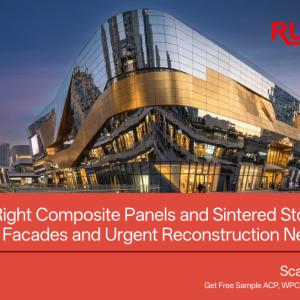 Sourcing the Right Composite Panels and Sintered Stone for Long Lasting Urban Facades and Urgent Reconstruction Needs