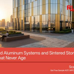 Why Rucobond Aluminum Systems and Sintered Stone are the Secret to Buildings That Never Age