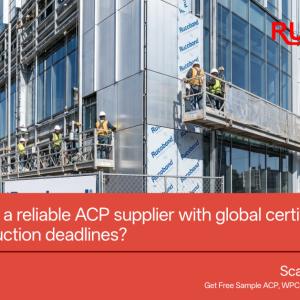 How can I find a reliable ACP supplier with global certifications to meet tight reconstruction deadlines?