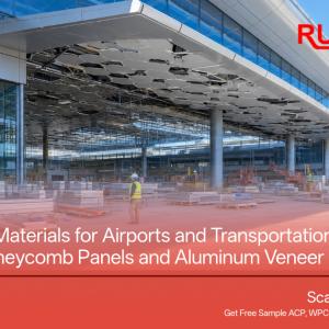Architectural Materials for Airports and Transportation Hubs: ACP, Aluminum Honeycomb Panels and Aluminum Veneer Solutions