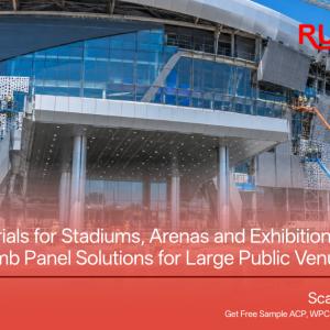 Building Materials for Stadiums, Arenas and Exhibition Centers: ACP, Aluminum Veneer and Honeycomb Panel Solutions for Large Public Venues