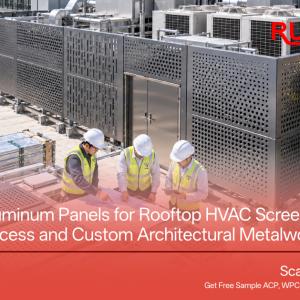 Perforated Aluminum Panels for Rooftop HVAC Screens: Airflow, Equipment Access and Custom Architectural Metalwork