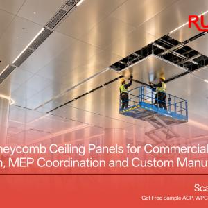 Aluminum Honeycomb Ceiling Panels for Commercial Buildings: Large-Format Design, MEP Coordination and Custom Manufacturing