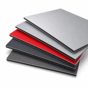 Brushed and Matte Aluminum Composite Panel for Interior Cladding and Signage