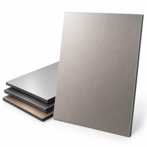 Refined Brushed-Metal ACP for Auto Showrooms, Tech Stores and Column Wraps