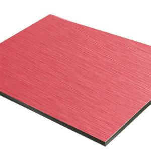 PE / PVDF - Brushed Metal - Red - ACPs