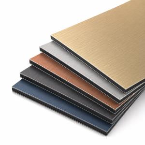 Brushed Metal Aluminum Composite Panel for Interior Cladding and Commercial Decoration