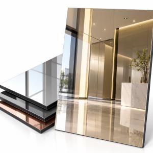 Gold Mirror Aluminum Composite Panel for Hospitality Ceilings and Exhibition Displays