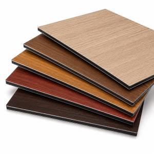 Natural Wood Grain Aluminum Composite Panel for Interior Wall Cladding and Decoration